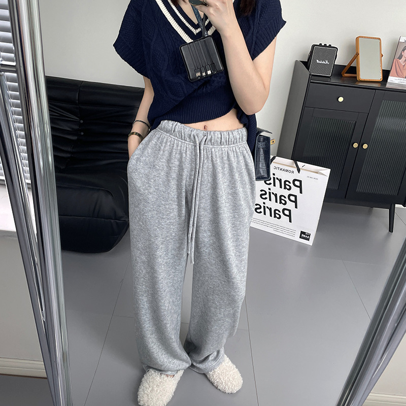 Title 7, Womens Loose Casual Solid Color Trousers Comfo...