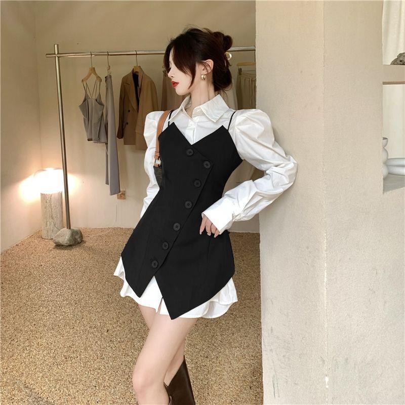 Women's Suit Waist Slim Irregular Vest Jacket