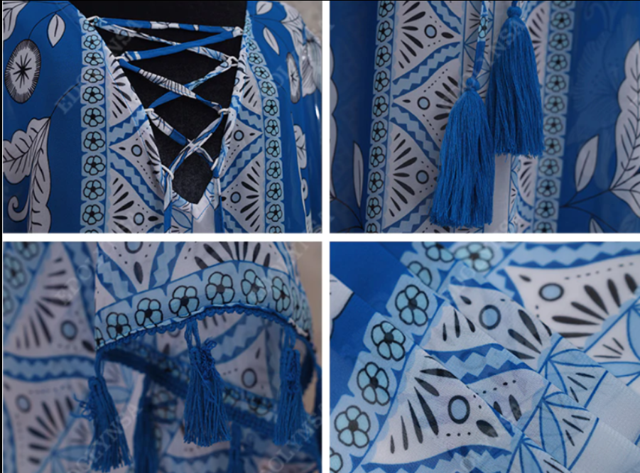 Beach Blouse Vacation Beach Skirt Bikini Sexy Tassels