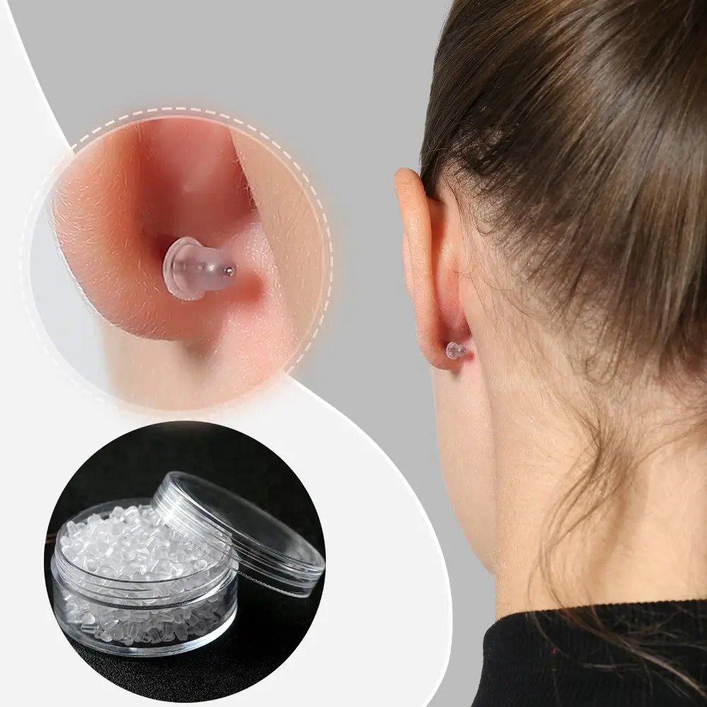 Silicone Earrings Back Plug Soft Transparent Earrings Back For Stud Hypoallergenic Rubber Earrings Back Plug Replacement