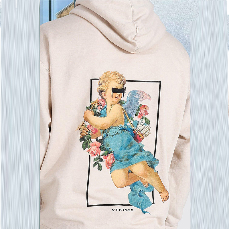 Men's Loose Top Trendy Casual Hooded Sweater Coat