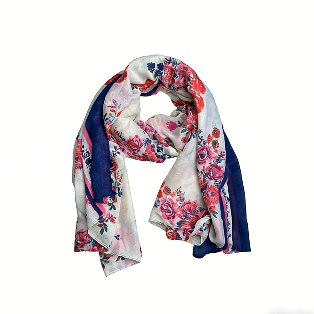 2pcs Extra Long Chic Floral Lightweight And Stylish Wrap Scarf ,Luxe Look For Evening Wear,Scarf,vacation,daily Life,evening Party,Office Appropriate Subtlety For Women Men