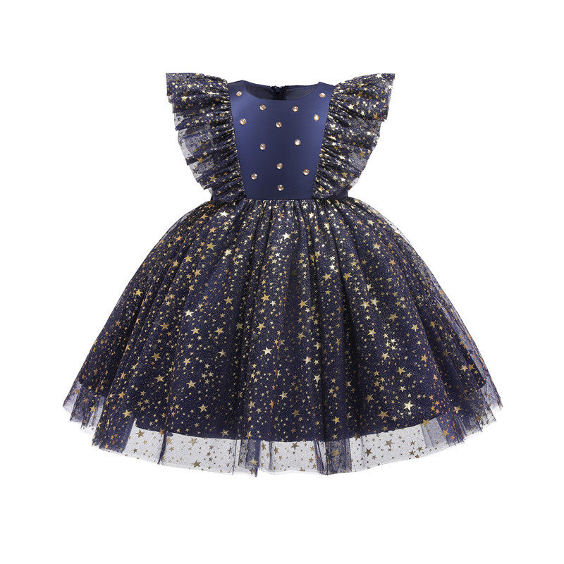 Title 8, Princess Dress Girls Sequin Tutu Lace Mesh Birt...