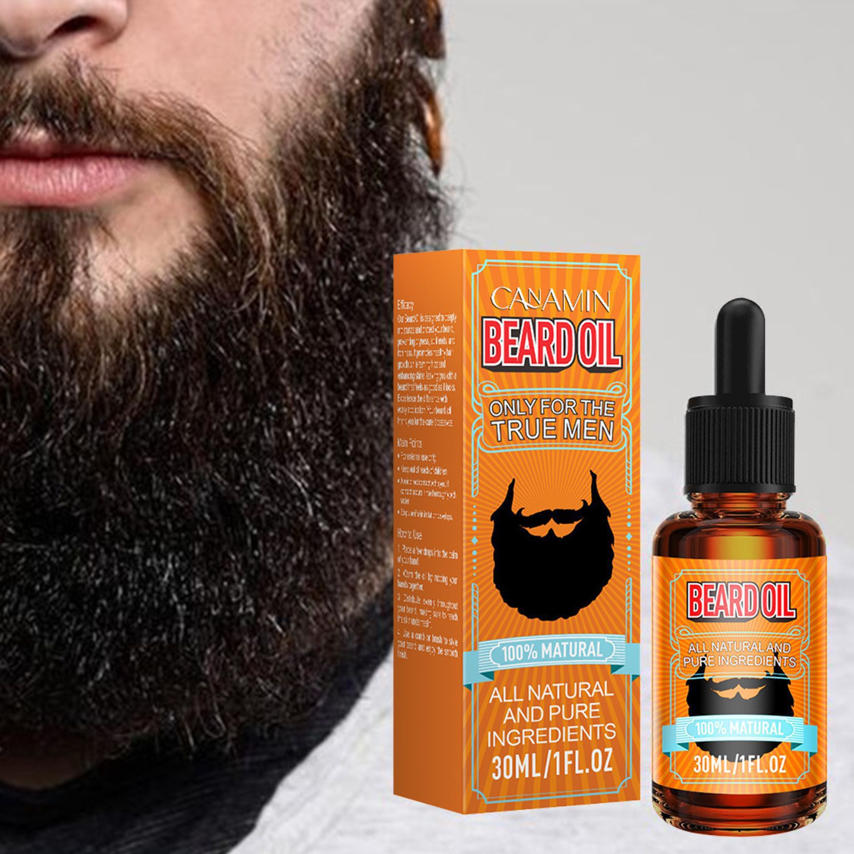 CANAMIN Beard Growth Liquid 30ml — foto 5