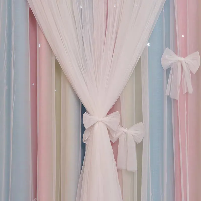 Nordic Simple Hollow Star Princess Wind Bedroom