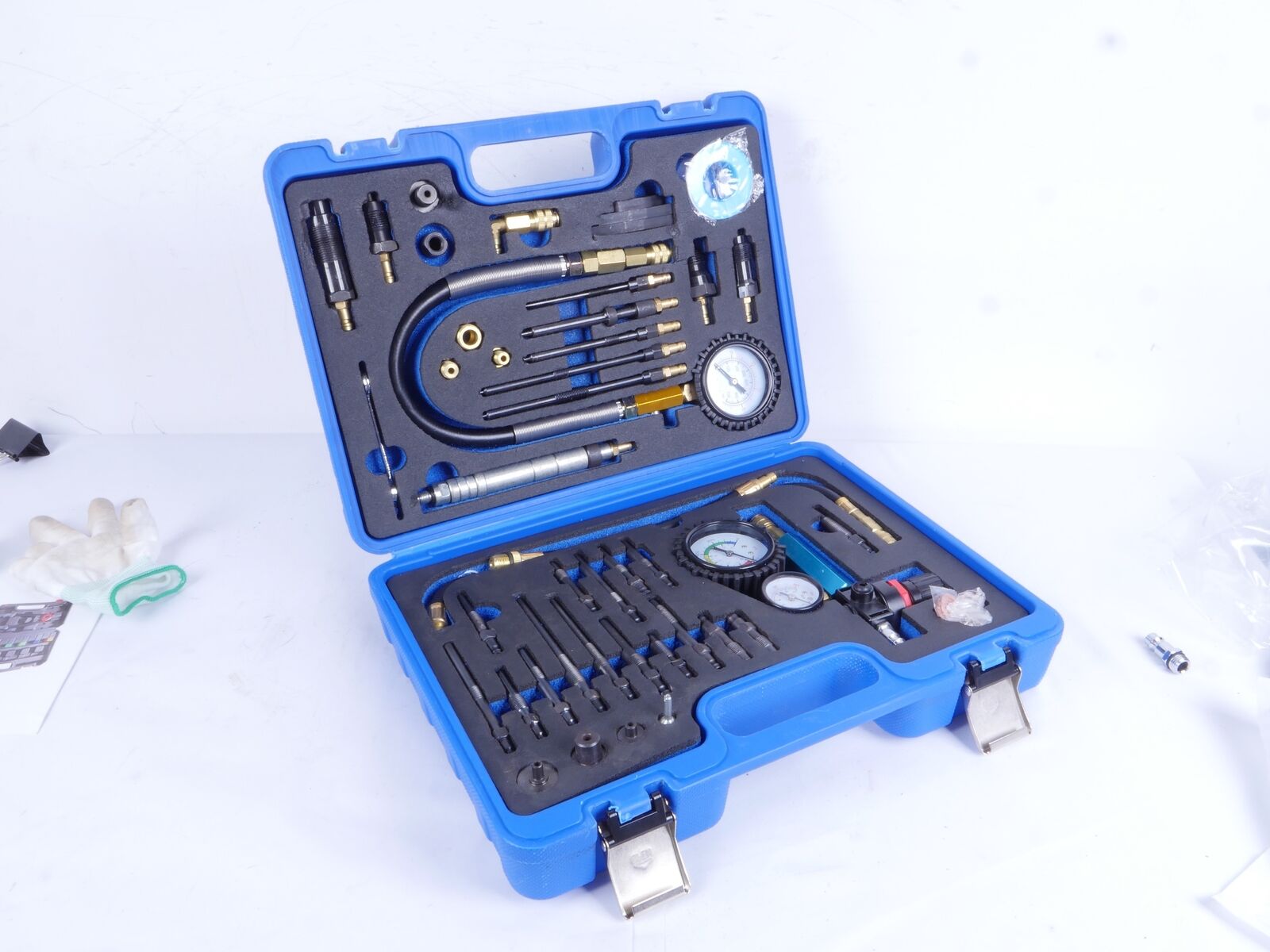 46X Diesel Petrol Engine Compression Tester Pressure Loss Leak Master Kit — image 2