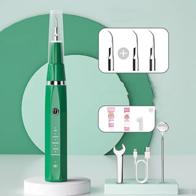 Dental Stone Remover For Dogs Ultrasonic Tooth Cleaning Instrument Green - Shop at LoveMi