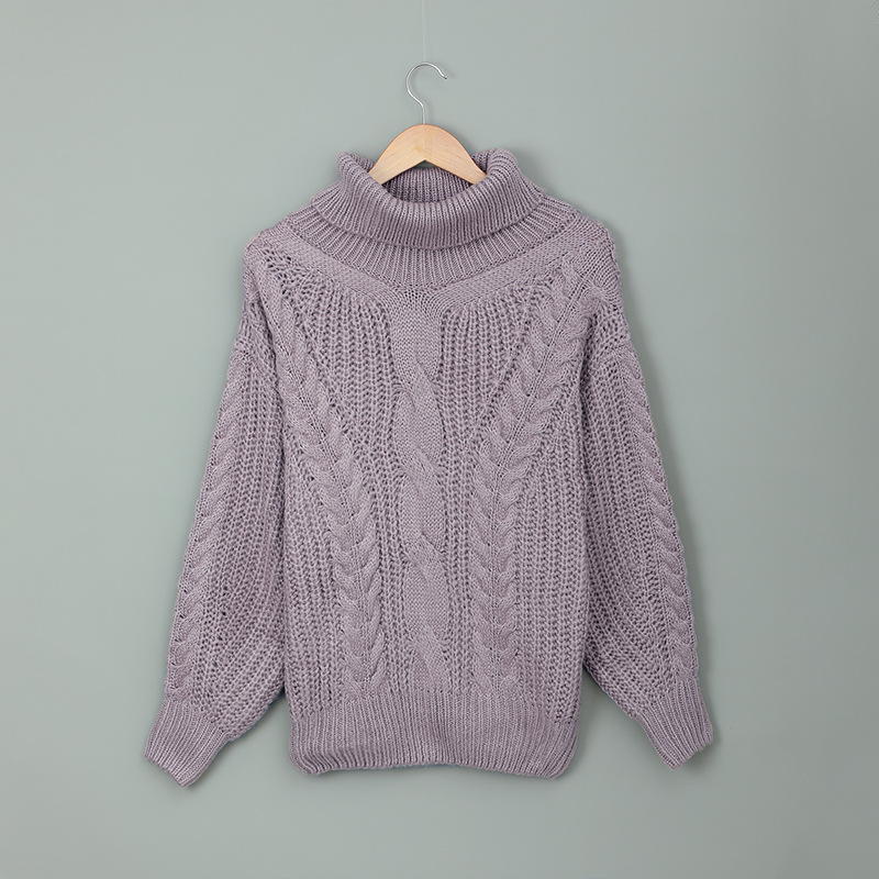 Women's Solid Color European And American Loose Plus Size Warm Sweater - Image 4