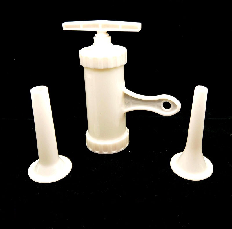 قمع حقن شرجي منزلي يدوي بأمعاء خنزير وغنم