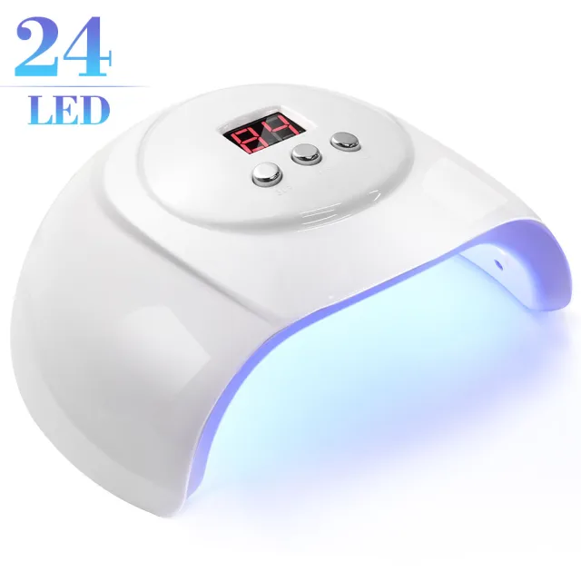 UV LED Nail Lamp Professional Nail Dryer For Gel Polish Led Lamp For Gel Nails 3 Timers White S5 - Shop at LoveMi