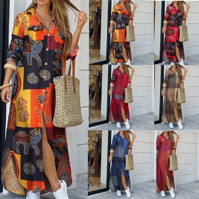 Spring And Summer Fashion Shirt Dress