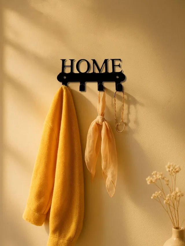 Wall Mounted Key Rack,Metal Coat Key Holder,Minimalist Entryway Organizer Look At The Picture - Shop at LoveMi
