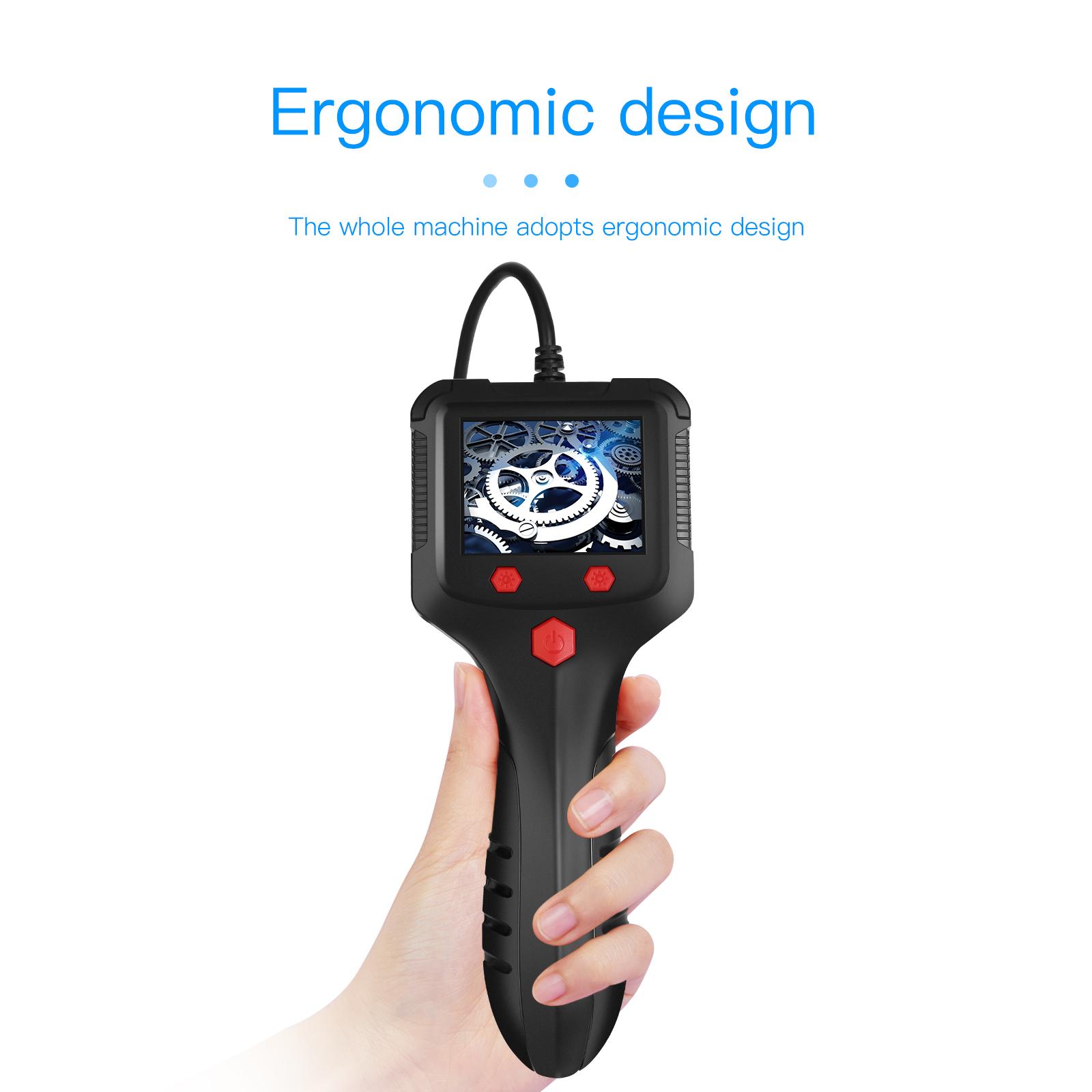 HD Dual-Lens Waterproof Endoscope Camera With Built-in Lights  Inspection Endoscope