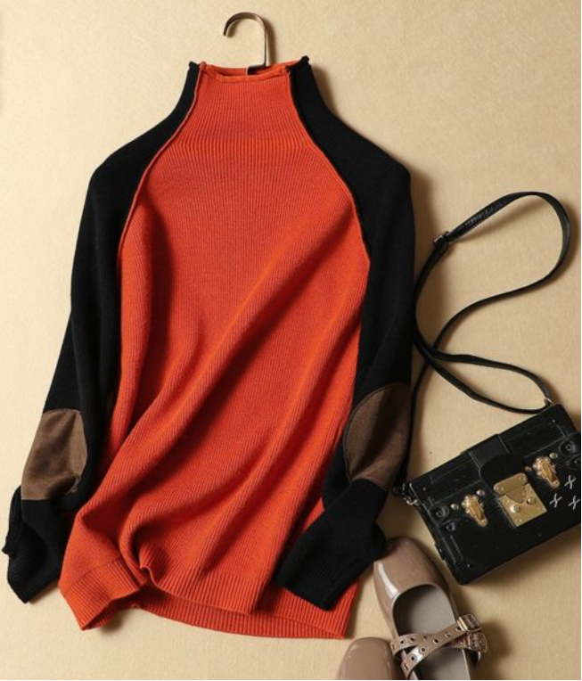 Sweater Half Turtleneck Knit Bottoming Shirt