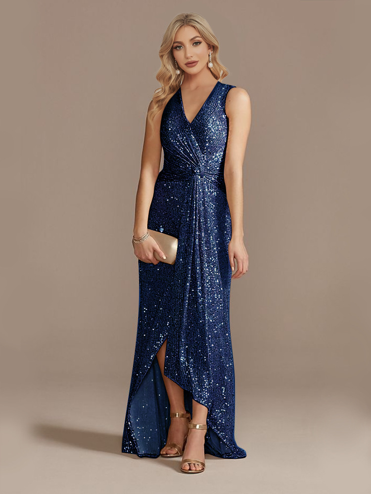 Sequin Twisted Evening Dress, picture 3 of 10