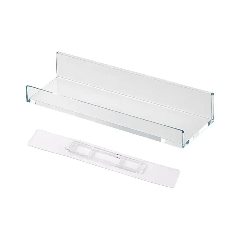 White L-shaped Wall-mounted Storage Rack, Detachable