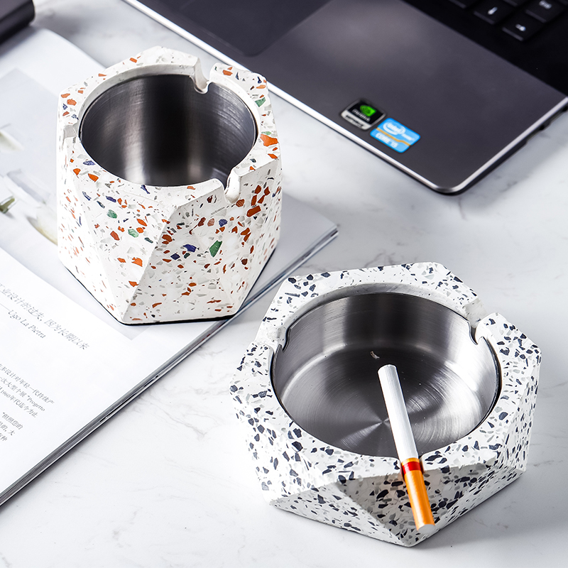 Title 3, Nordic Terrazzo Ashtray Creative Personality Tr...