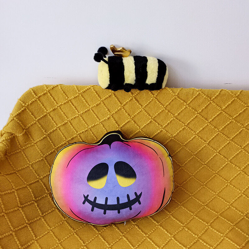 Title 11, Halloween Colorful Funny Pumpkin Pillow Plush T...