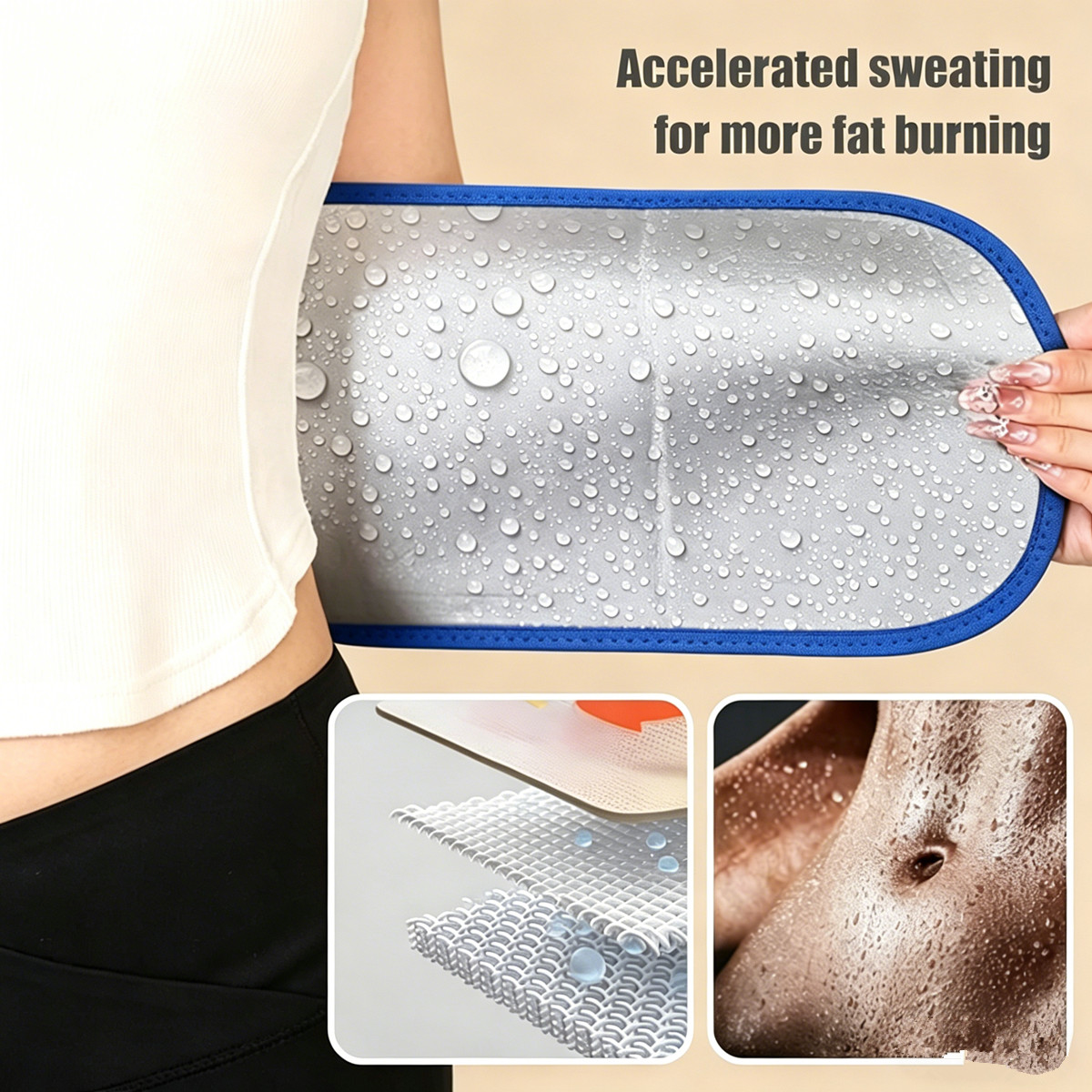 Sweat & Slim Waist Trimmer Belt - Reduce Tummy Size & Burn Fat Effectively — image 4