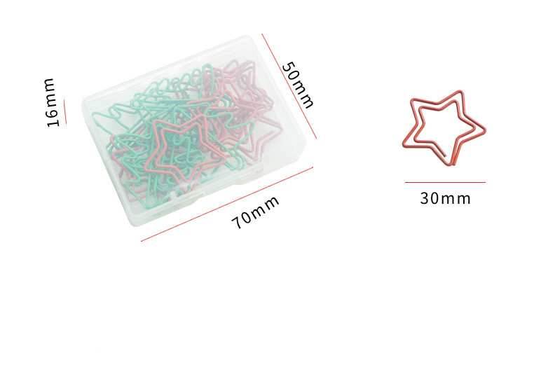 Christmas Creative Special-shaped Color Paper Clips 18 Pieces