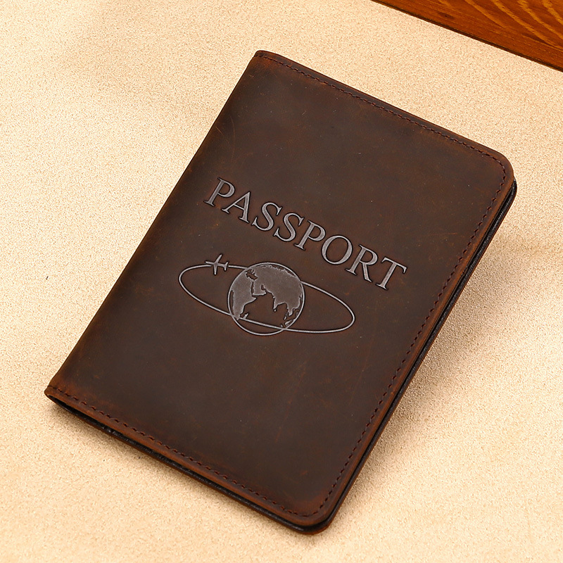 Crazy Horse Leather Travel Passport Cover – colorways