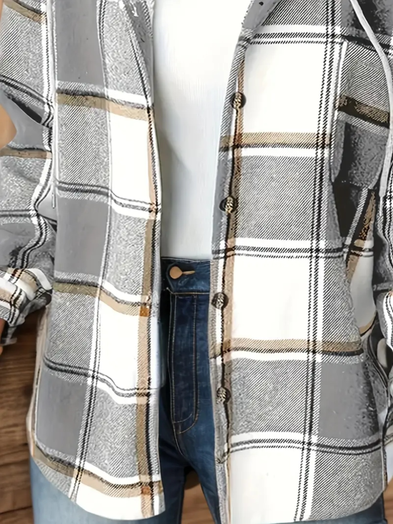 Women’s Plaid Hooded Jacket