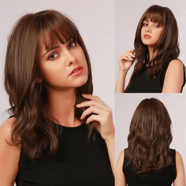 Air Bangs Tail Curl Scottish Curls Black Brown - Shop at LoveMi