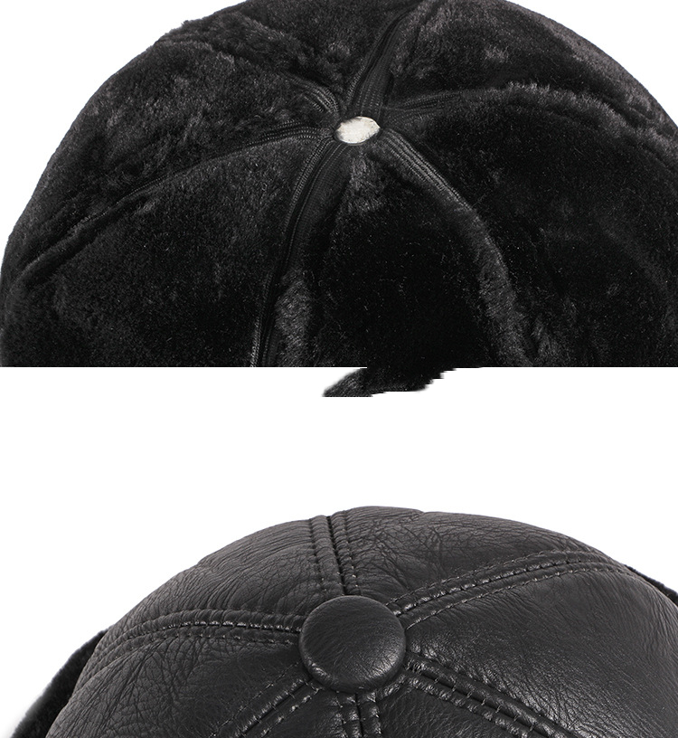 Anti-snow Hat Retro Old People Plus Velvet Thickening To Keep Warm