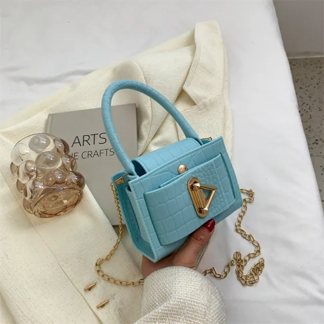 Mini Jelly Tote Shoulder Crossbody Bag Blue - Shop at LoveMi