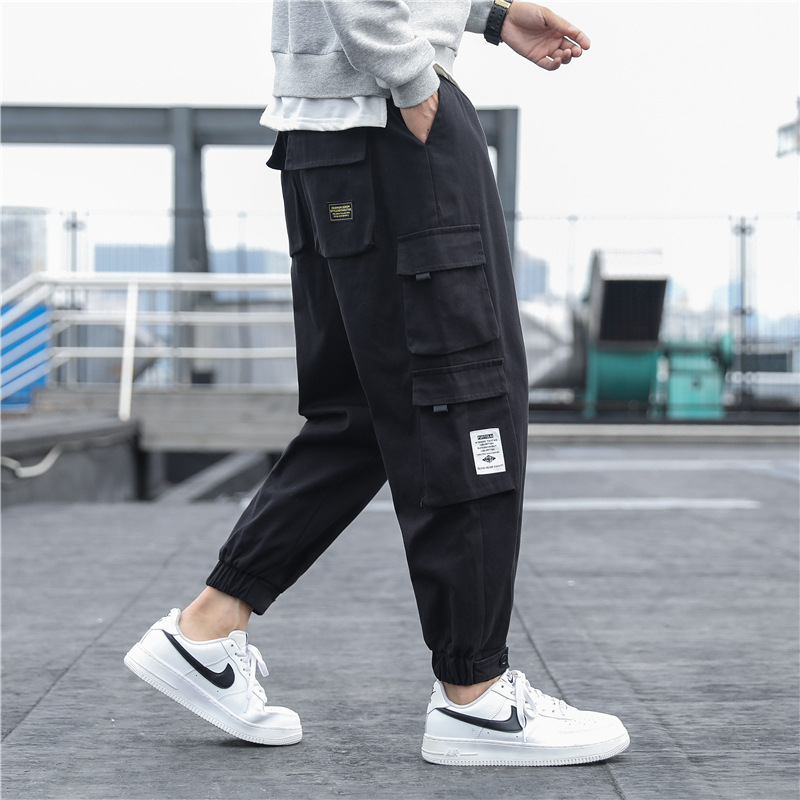 Men's Pure Cotton Ninth Casual Work Pants