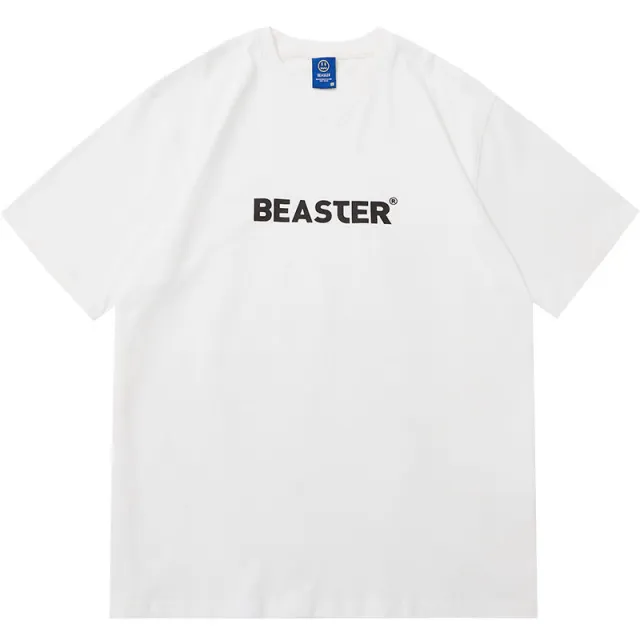 Basic Multicolor Letter Solid Color Casual Crew Neck Top White - Shop at LoveMi