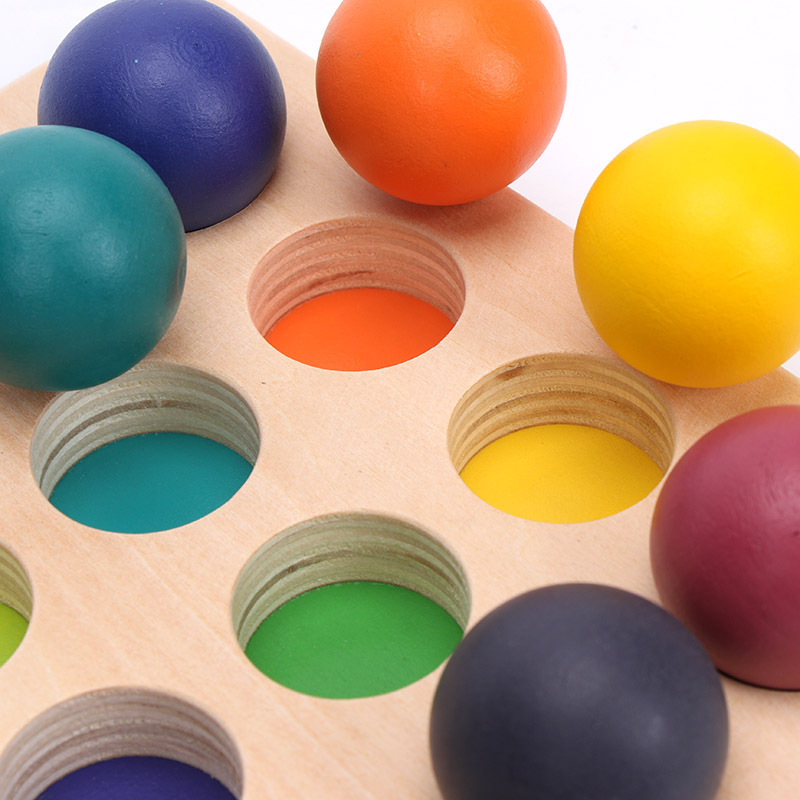 Title 2, Rainbow Sorting Ball 12 Color Matching Board