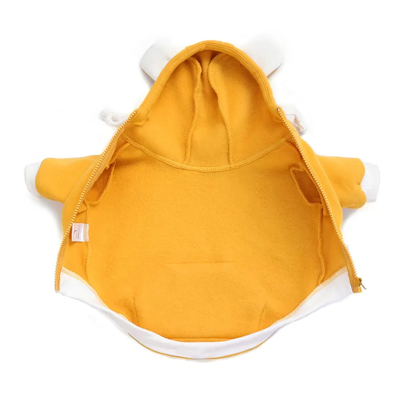 Pet Clothing Fleece Warm And Comfortable Dog Sweater - Yellow