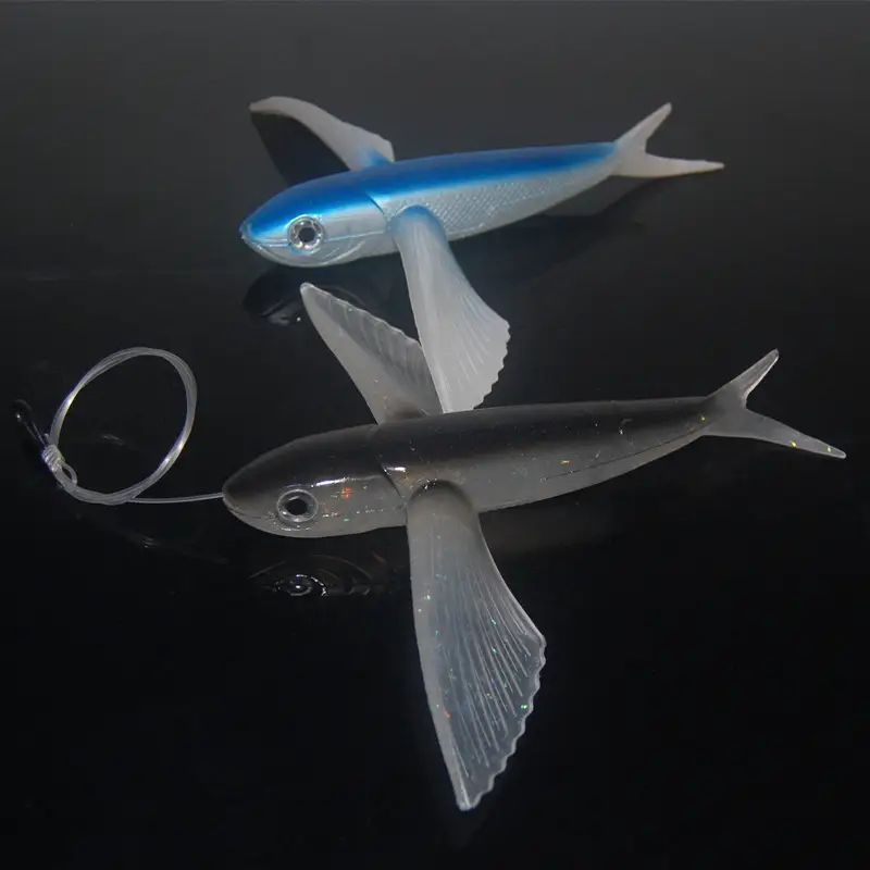 Grey Blue Flying Fish Deep Sea Lure Bait