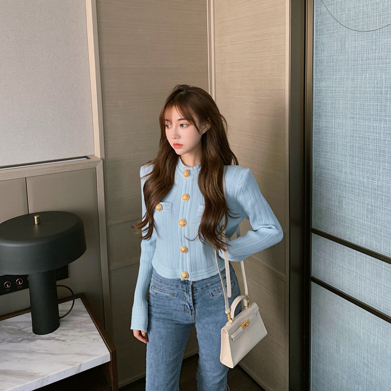 Fashion Women's Slim Short Outer Sweater Top