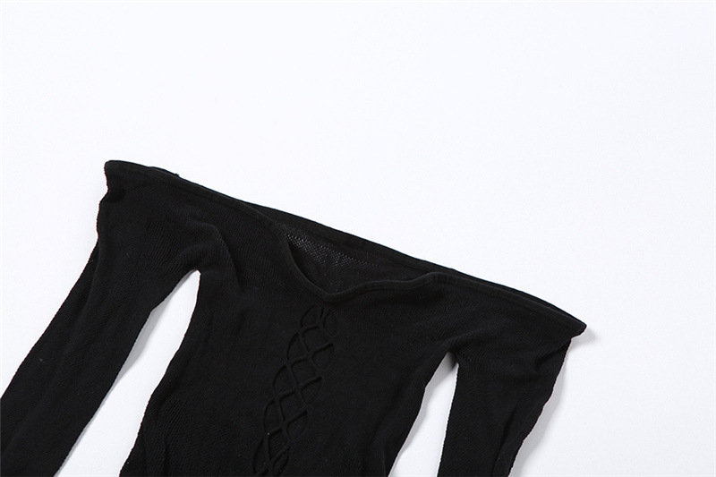 Women's Mesh See-through One-neck Hollow Jumpsuit - Image 7