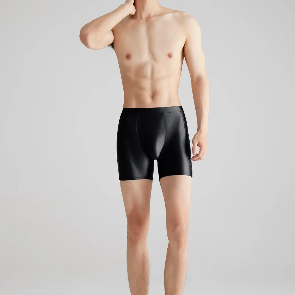 Bright Ice Silk Sports Shorts Glossy Breathable