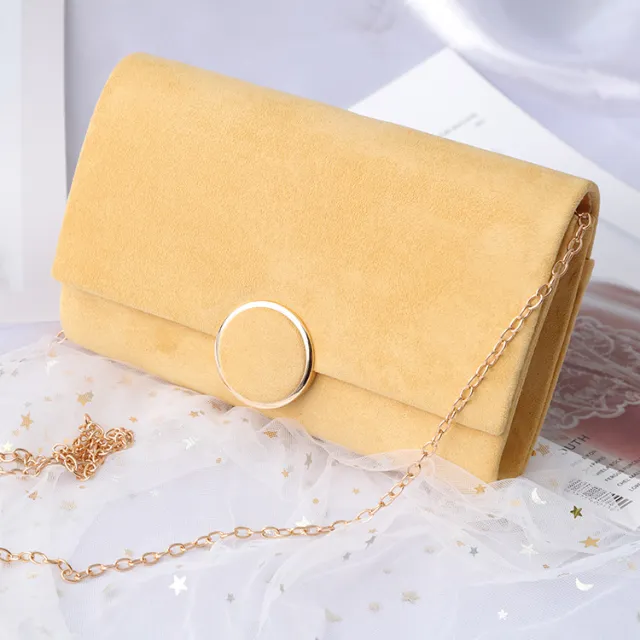 Clutch Bag Red Dress Chain Lady Bag Yellow - Shop at LoveMi