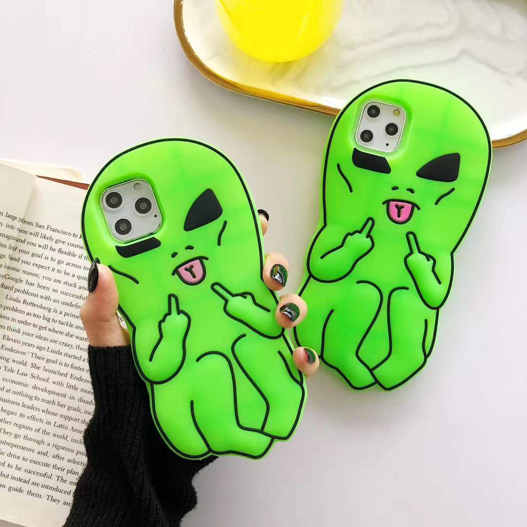 Funda de silicona divertida para protección de moda
