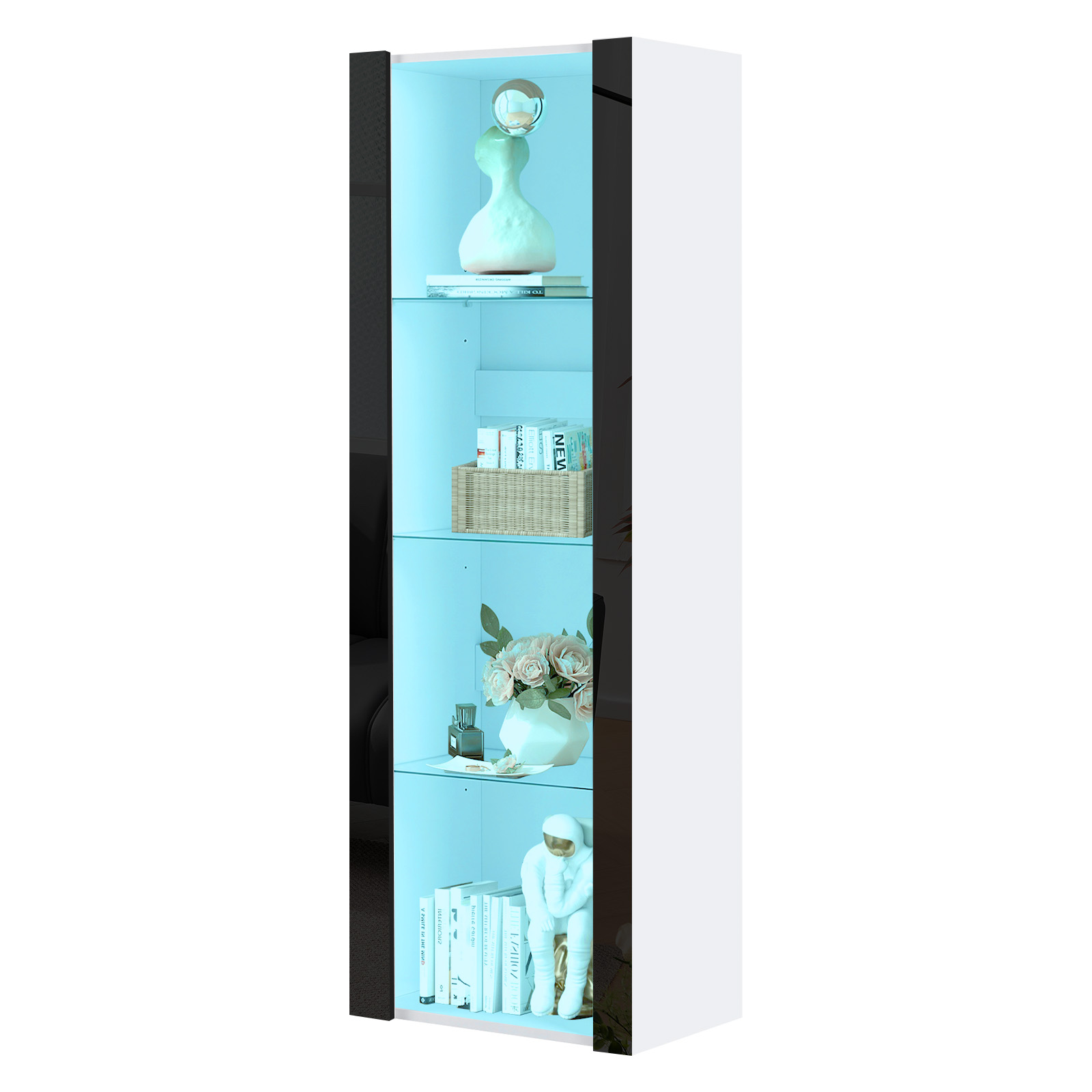 Modern Living Room Cupboard,Display Unit Cabinet Sideboard Free Standing — image 5