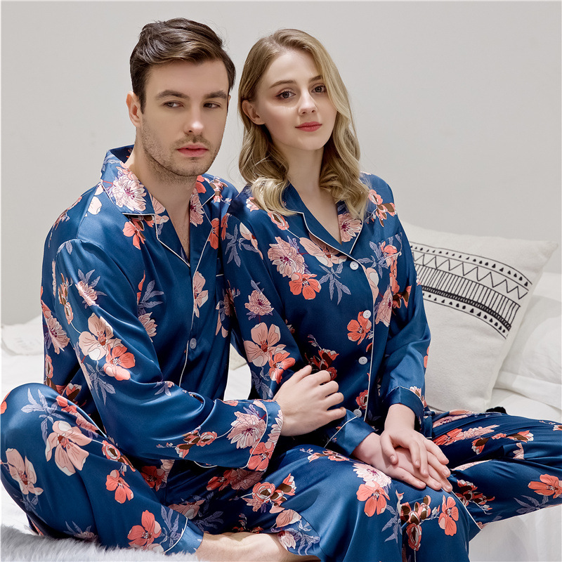 Title 1, Luxury Spring And Autumn Couple Pajamas