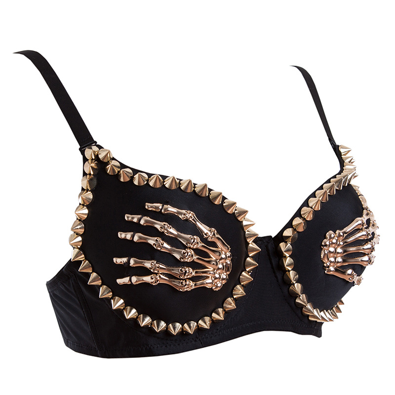 Title 5, Reggiseno Finger Nero da Discoteca per Donna