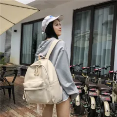 Fashion Campus Casual Pu Leather Backpack Women - White - View 1