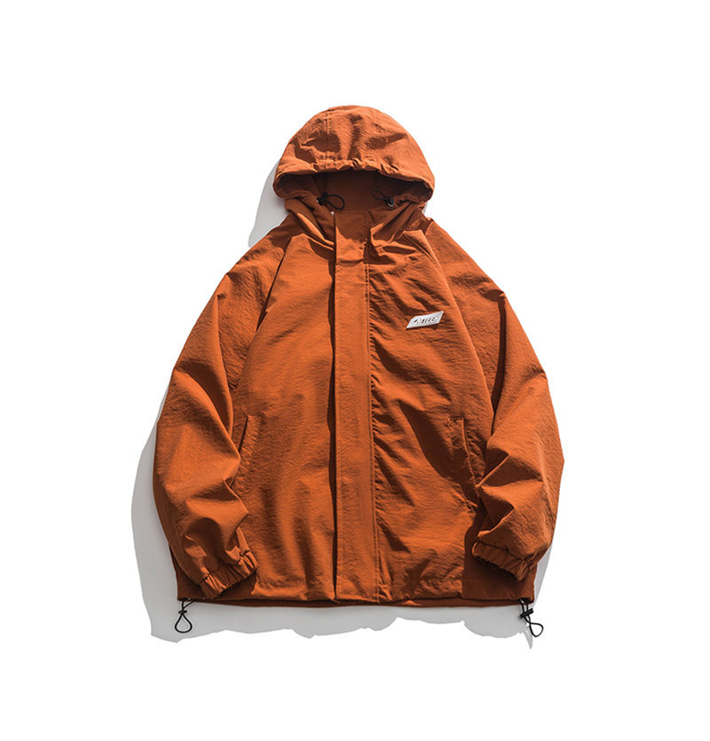 New Men's Jacket Japanese Retro College Style Youth Fashion Hooded Jacket Trend