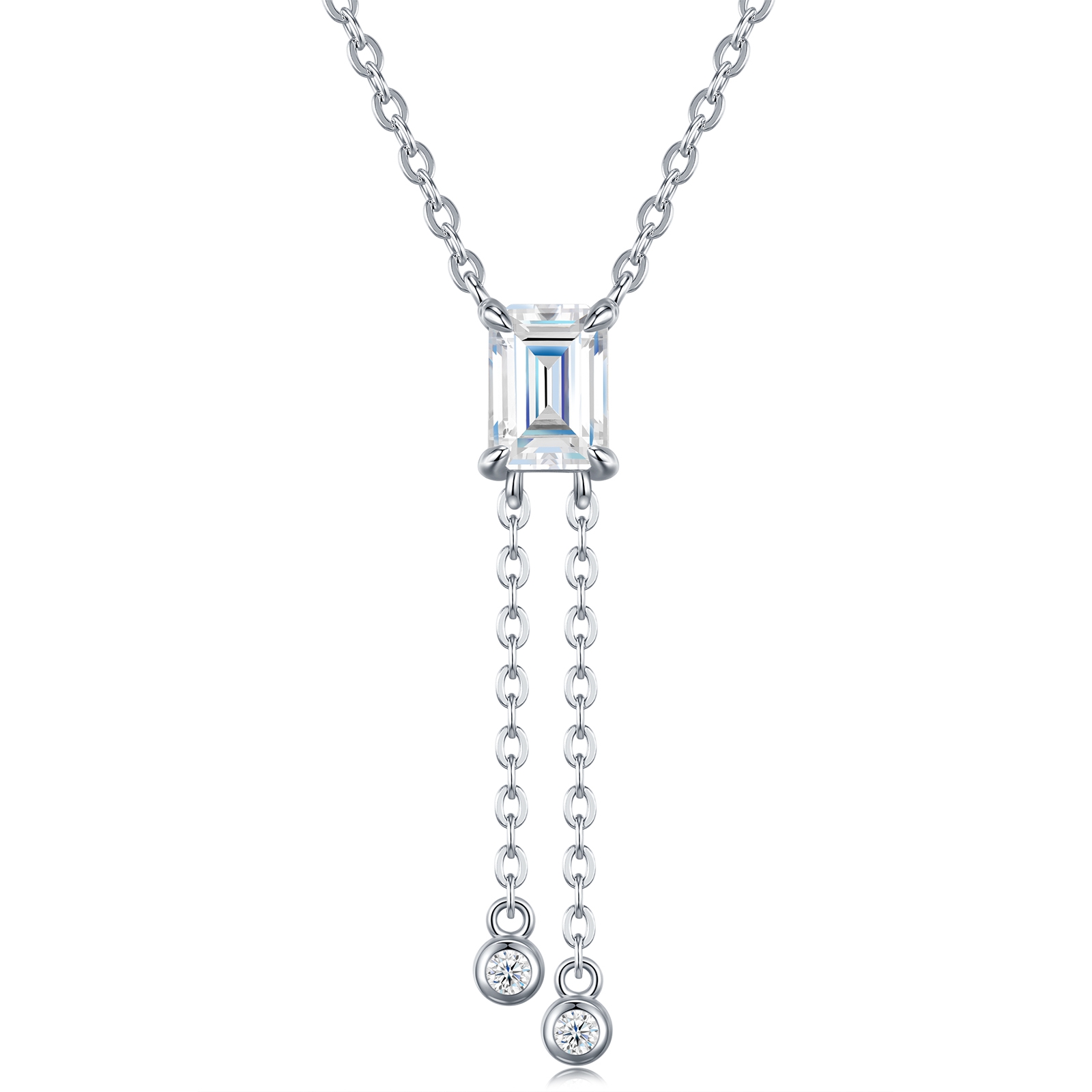 luksuslik minimalistlik moissaniidist kaelakee