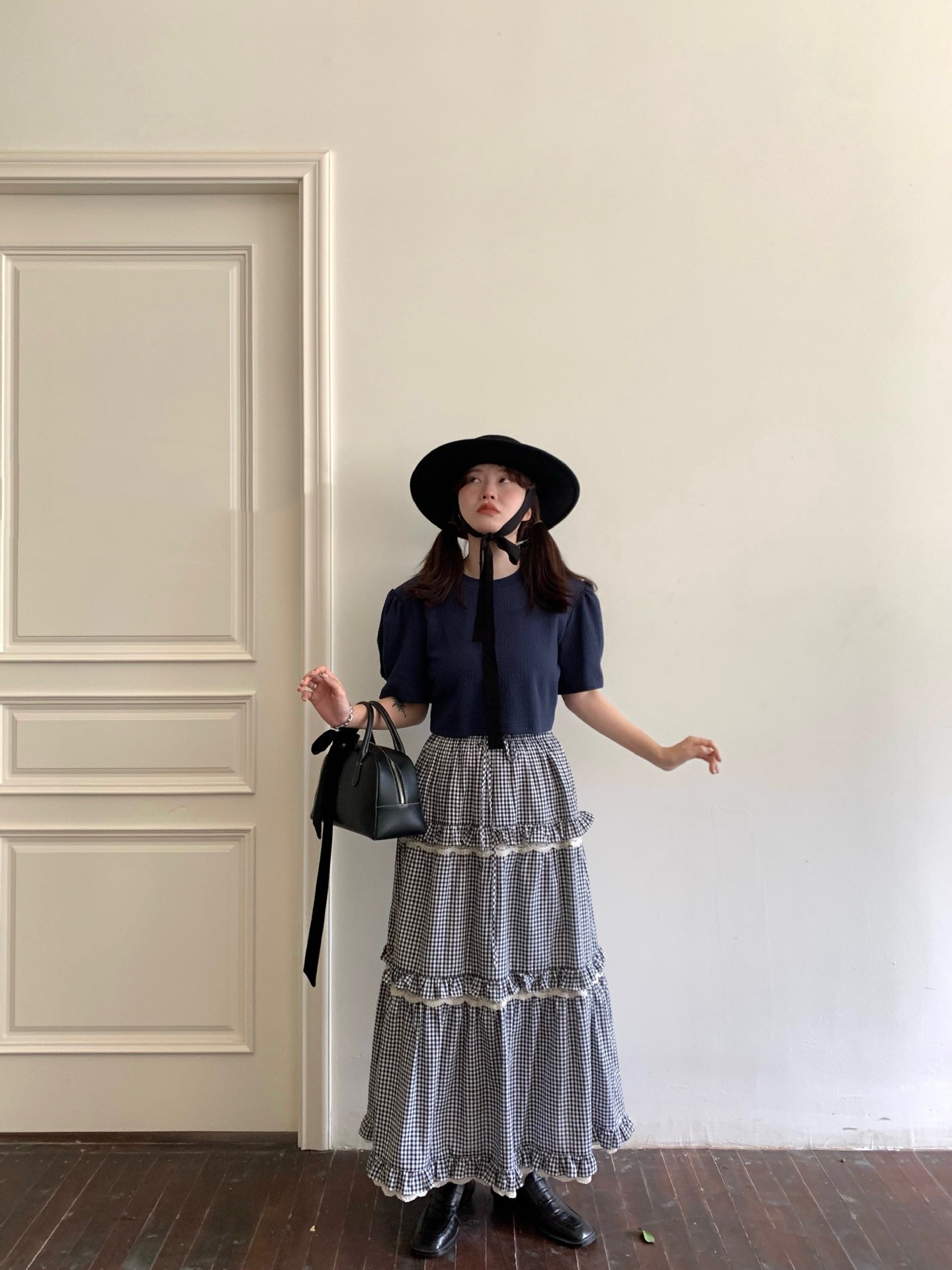 French Retro Puff T-shirt Women's Short-sleeved Textured Design Niche Chic Top