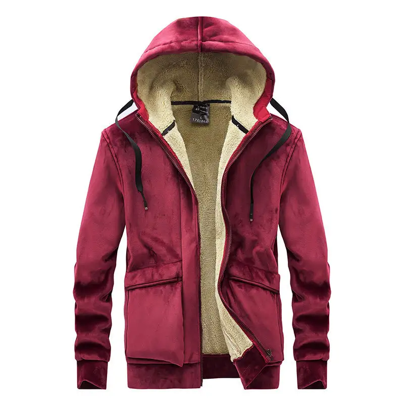 Men's Sweater New Hooded Loose Casual Fleece Jacket
