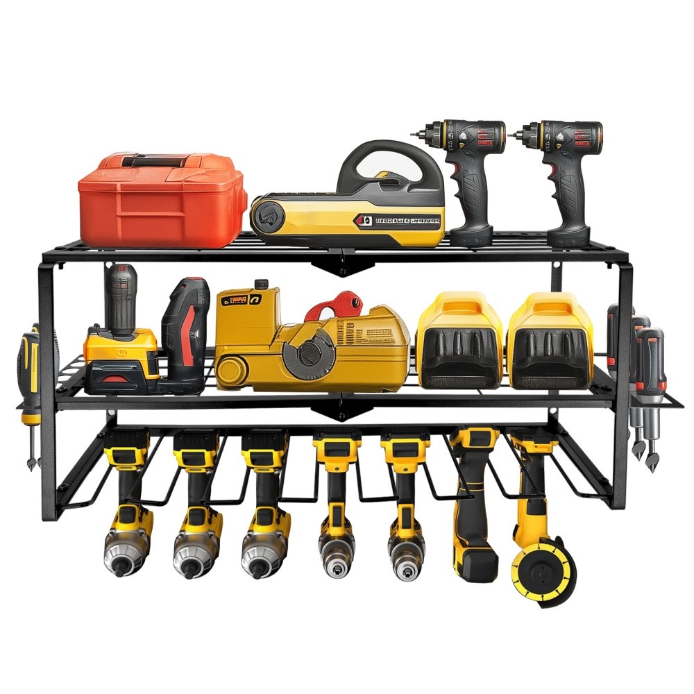 Power Tool Storage Wall Workshop Garage Organiser Drill Hold Impact Driver Rack — image 11