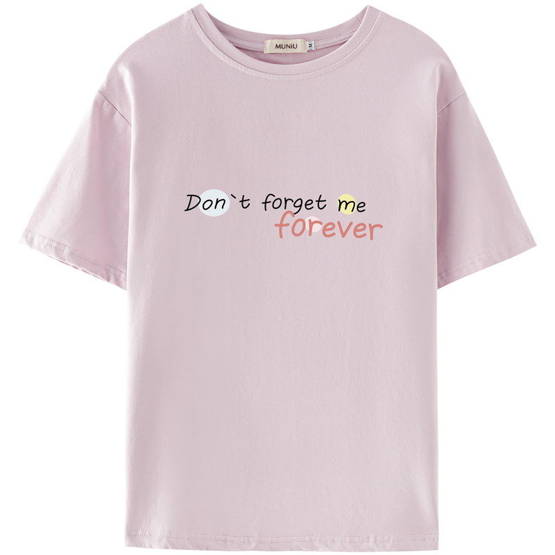 Women's Summer New Casual Cotton Printed T shirt Purple - Shop at LoveMi