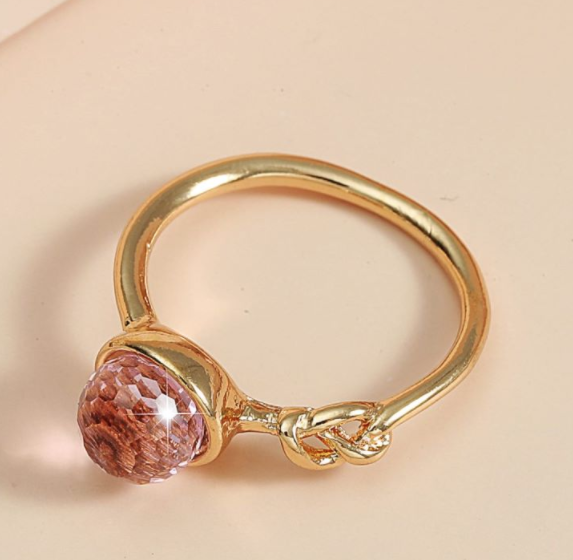 Blue Gemstone Ring Silver Plated Jewelry